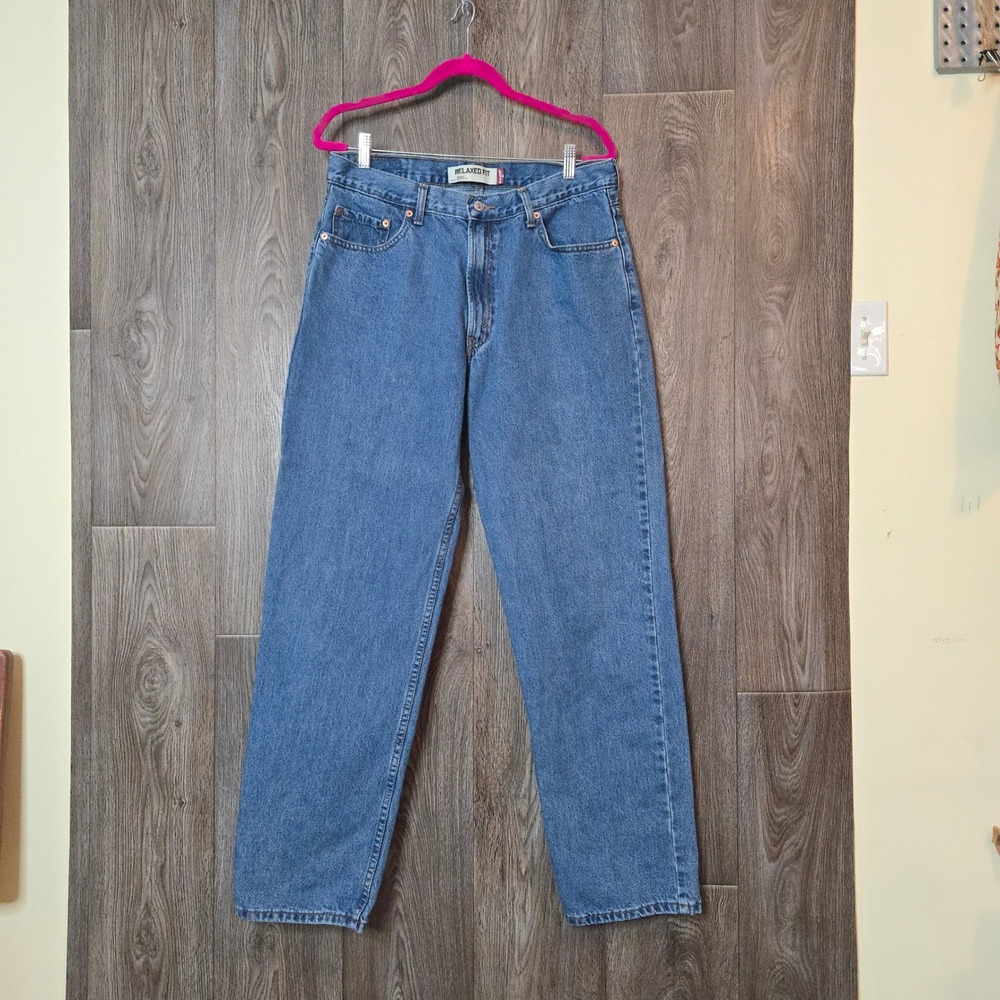 Levis 550 Relaxed Fit Jeans 35x34 Blue Mens Denim Pants